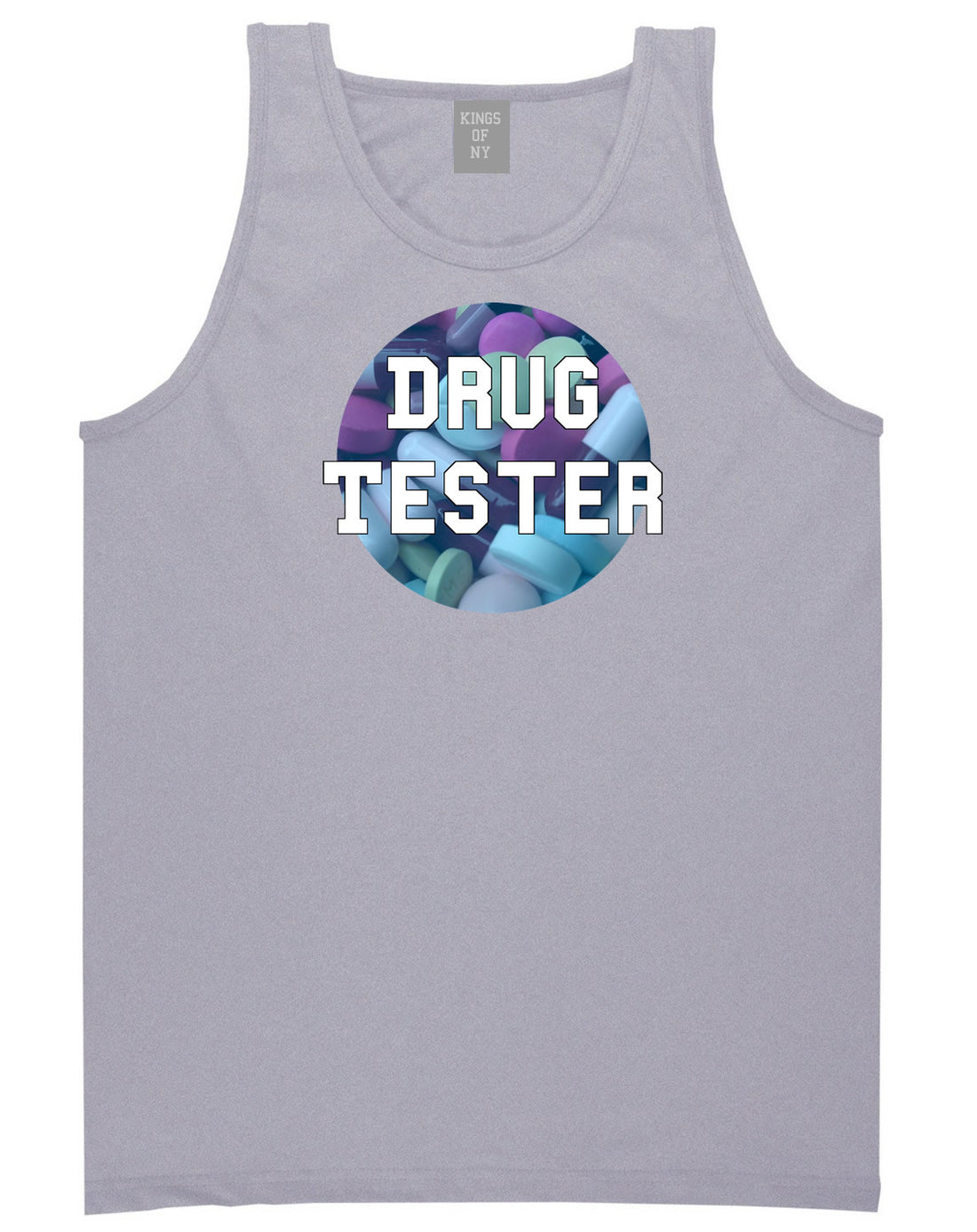 Drug tester weed smoking funny college Tank Top In Grey by Kings Of NY