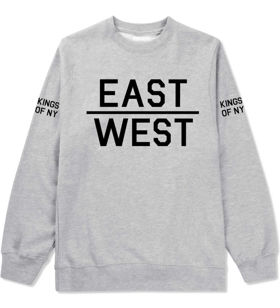 East West Crewneck Sweatshirt in Grey by Kings Of NY