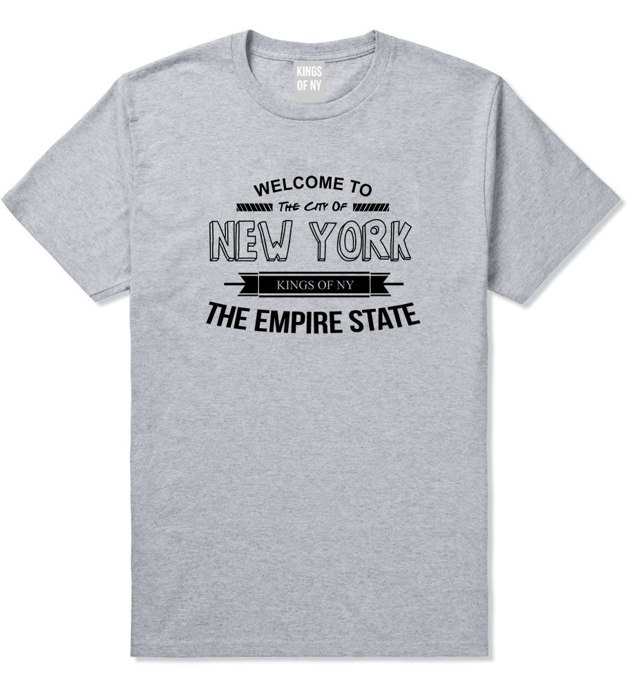 Empire State New York T-Shirt in Grey by Kings Of NY
