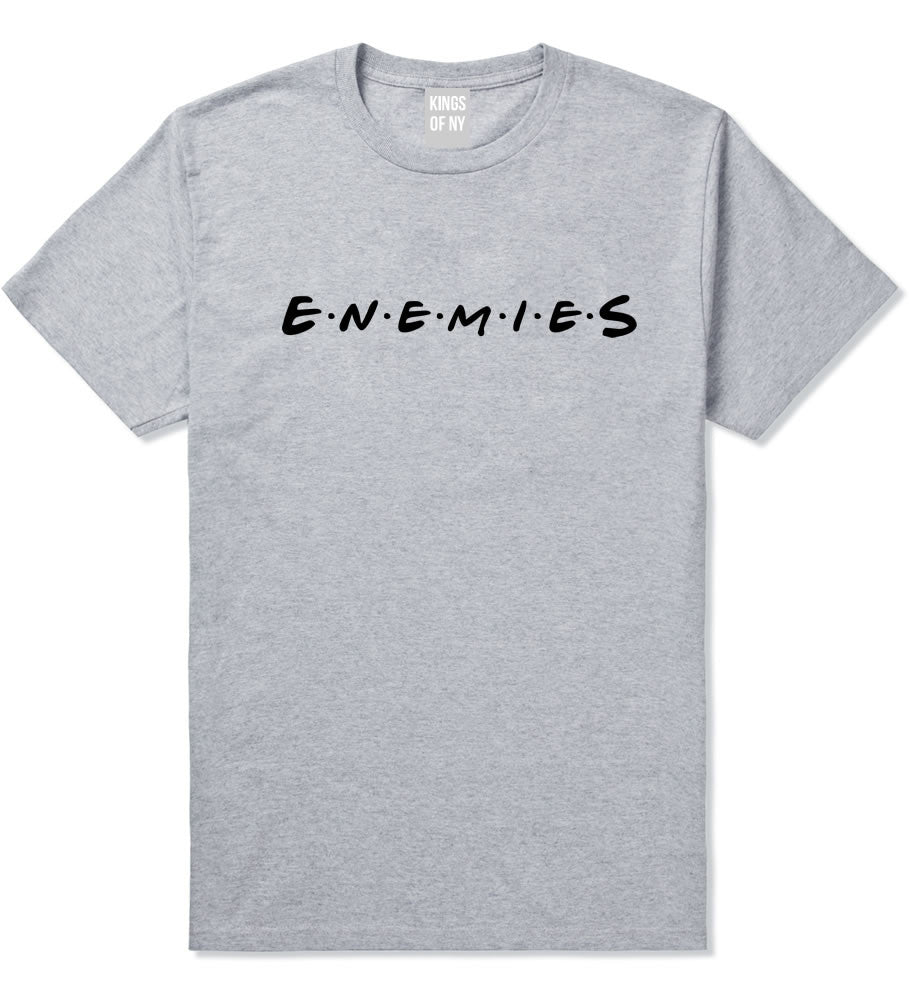 Enemies Friends Parody Boys Kids T-Shirt in Grey By Kings Of NY