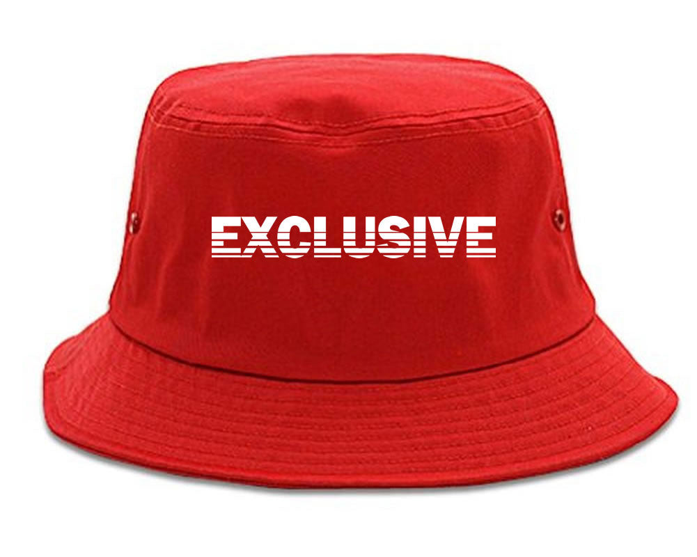 Exclusive Racing Style Bucket Hat in Red by Kings Of NY