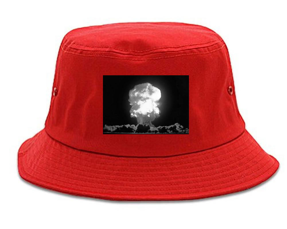 Explosion Nuclear Bomb Cloud Bucket Hat By Kings Of NY
