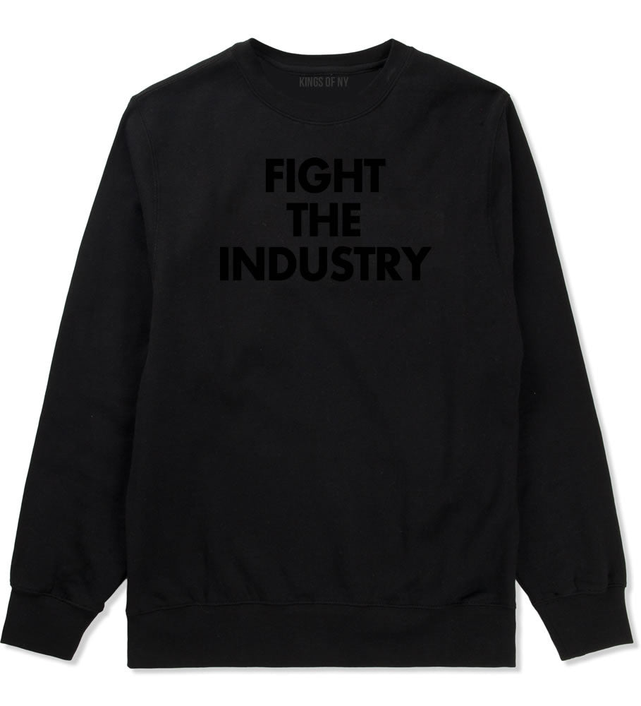 Fight The Industry Power Crewneck Sweatshirt in Black By Kings Of NY