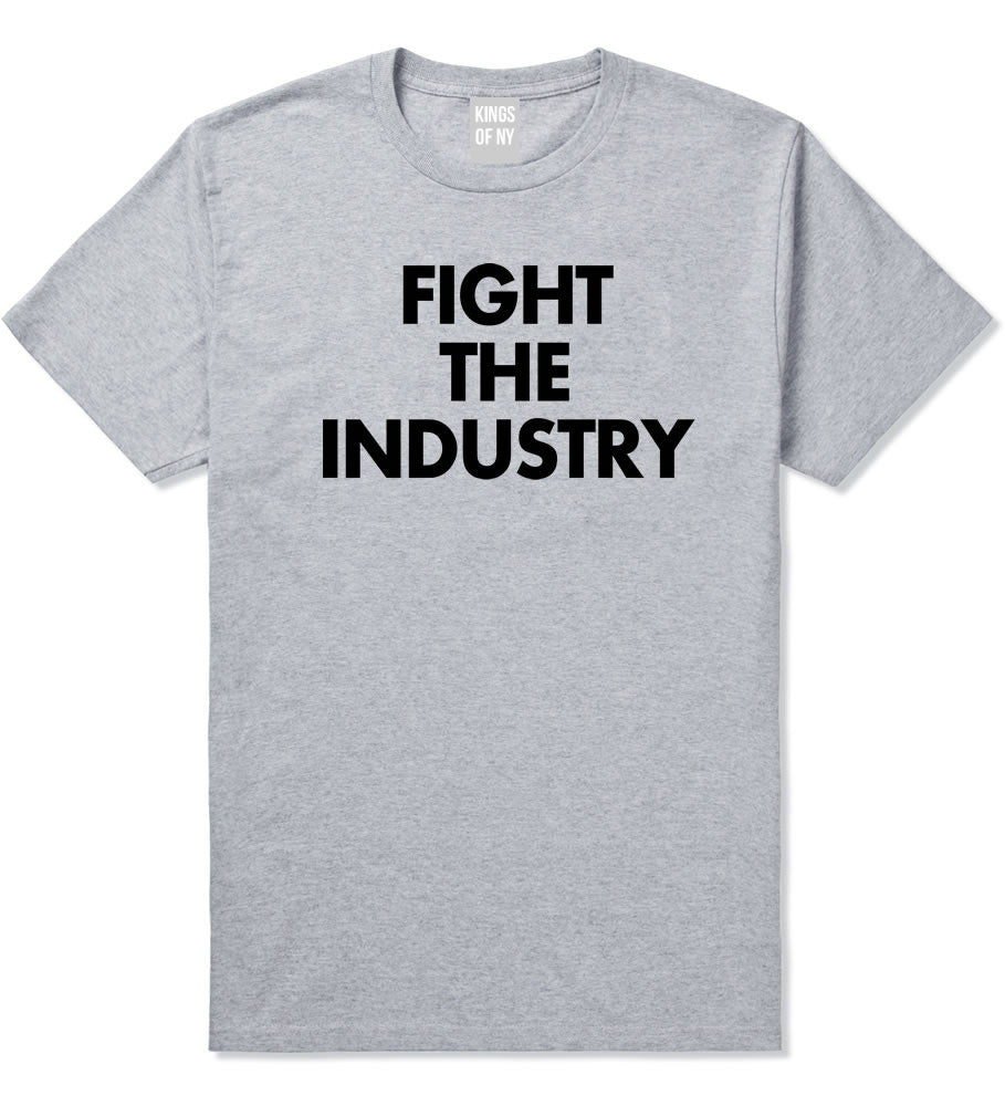 Fight The Industry Power T-Shirt in Grey By Kings Of NY