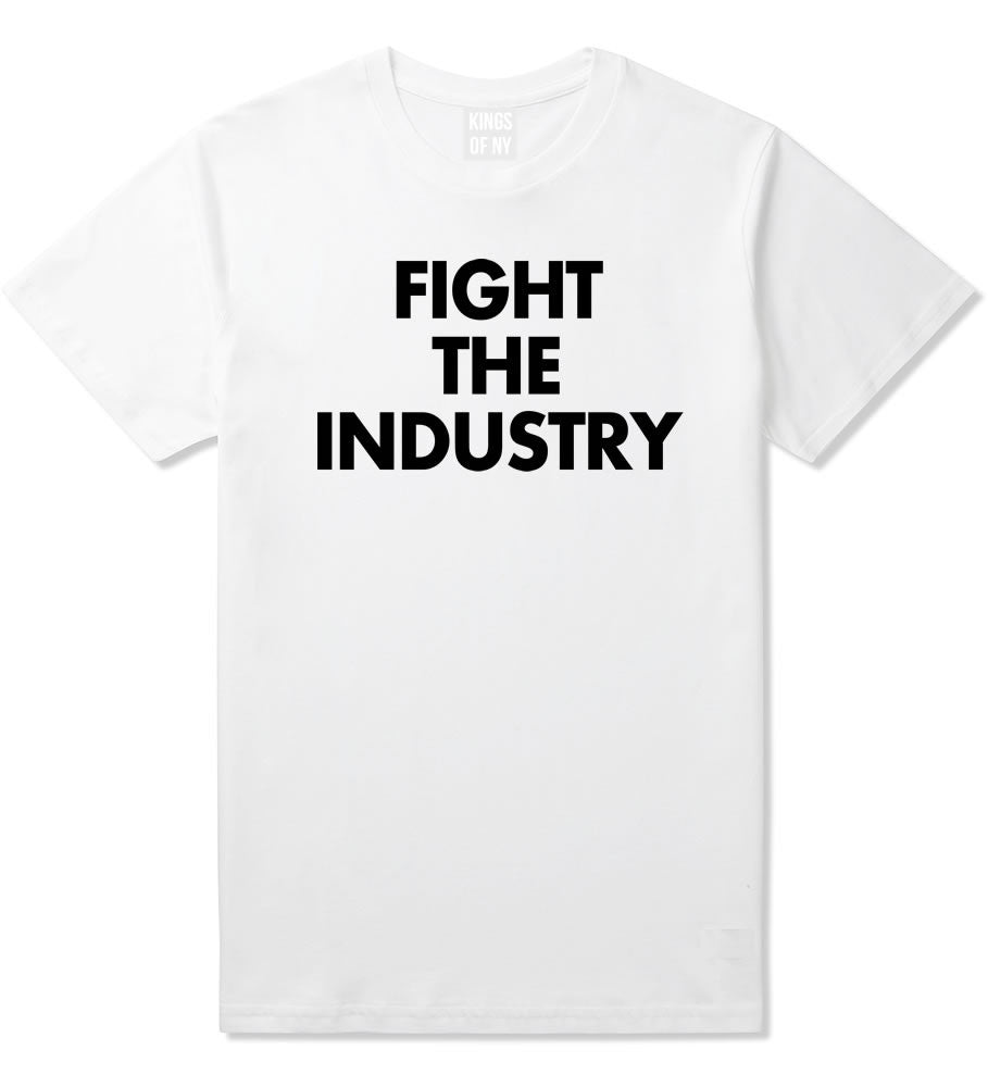Fight The Industry Power T-Shirt in White By Kings Of NY
