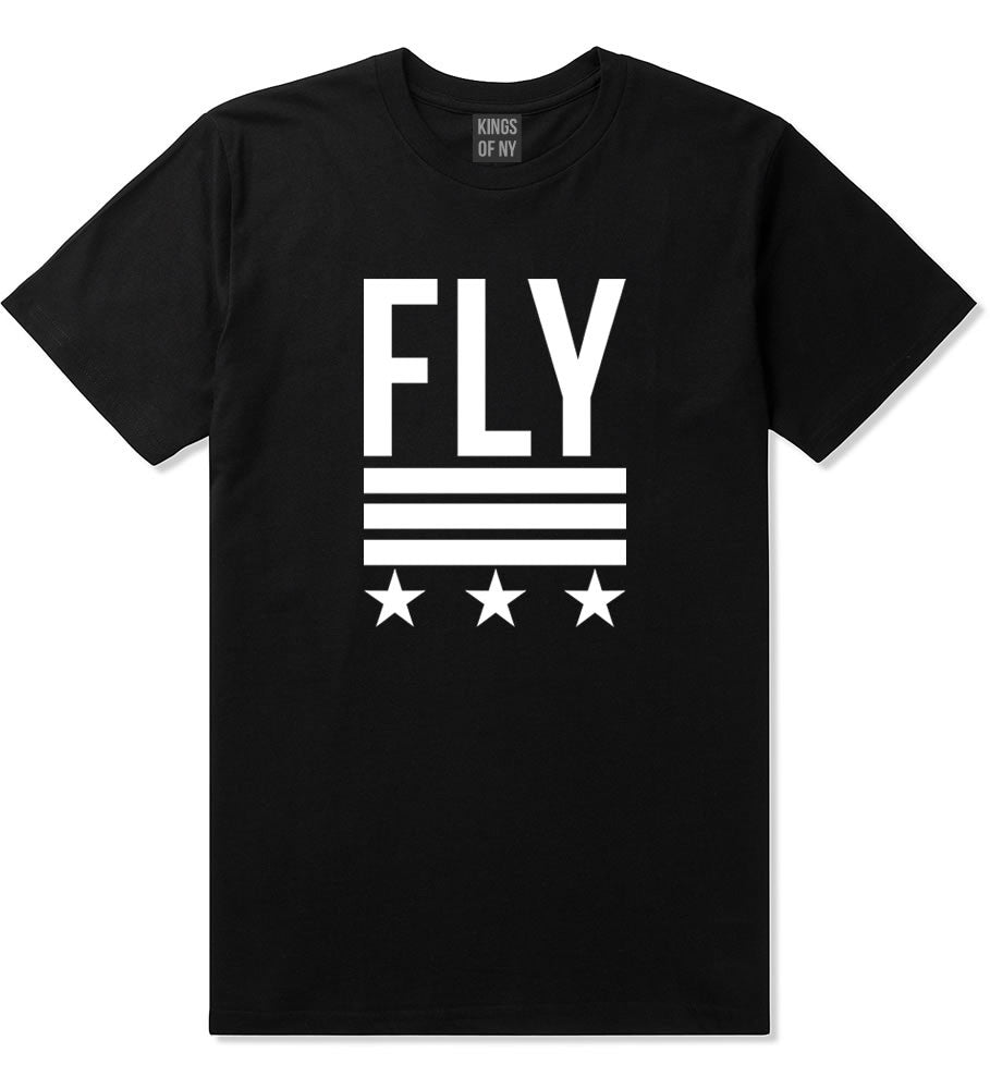 Kings Of NY Fly Stars T-Shirt in Black