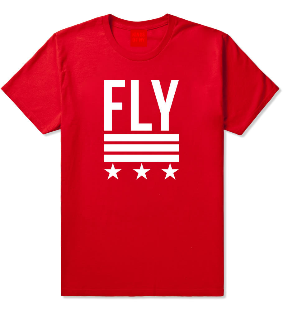 Kings Of NY Fly Stars T-Shirt in Red