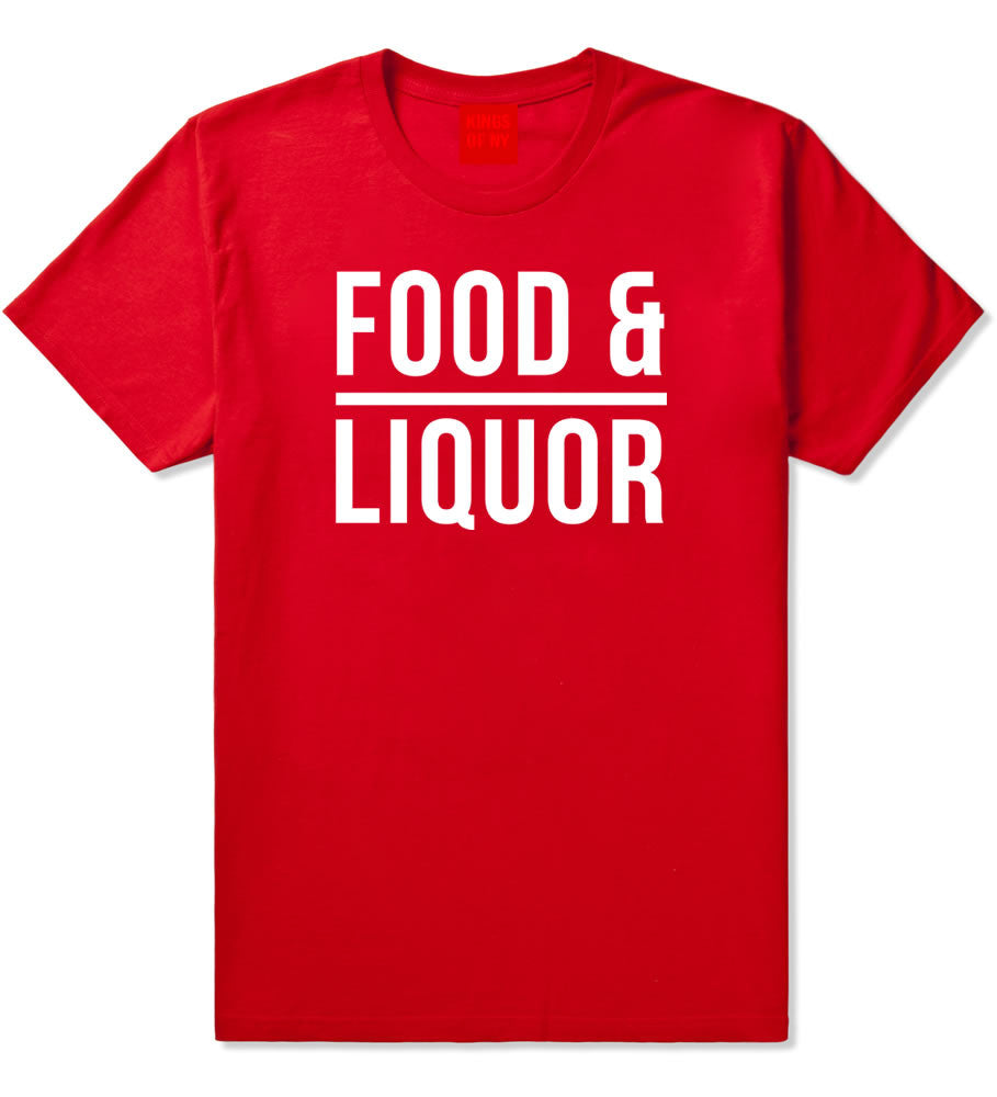 Food And Liquor T-Shirt in Red By Kings Of NY