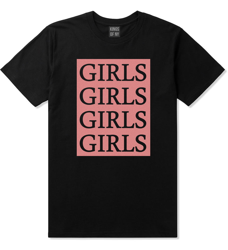Girls Girls Girls T-Shirt in Black by Kings Of NY