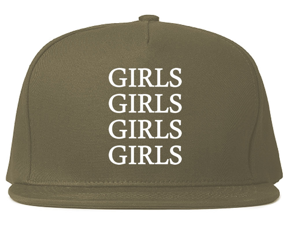 Girls Girls Girls Snapback Hat in Grey by Kings Of NY