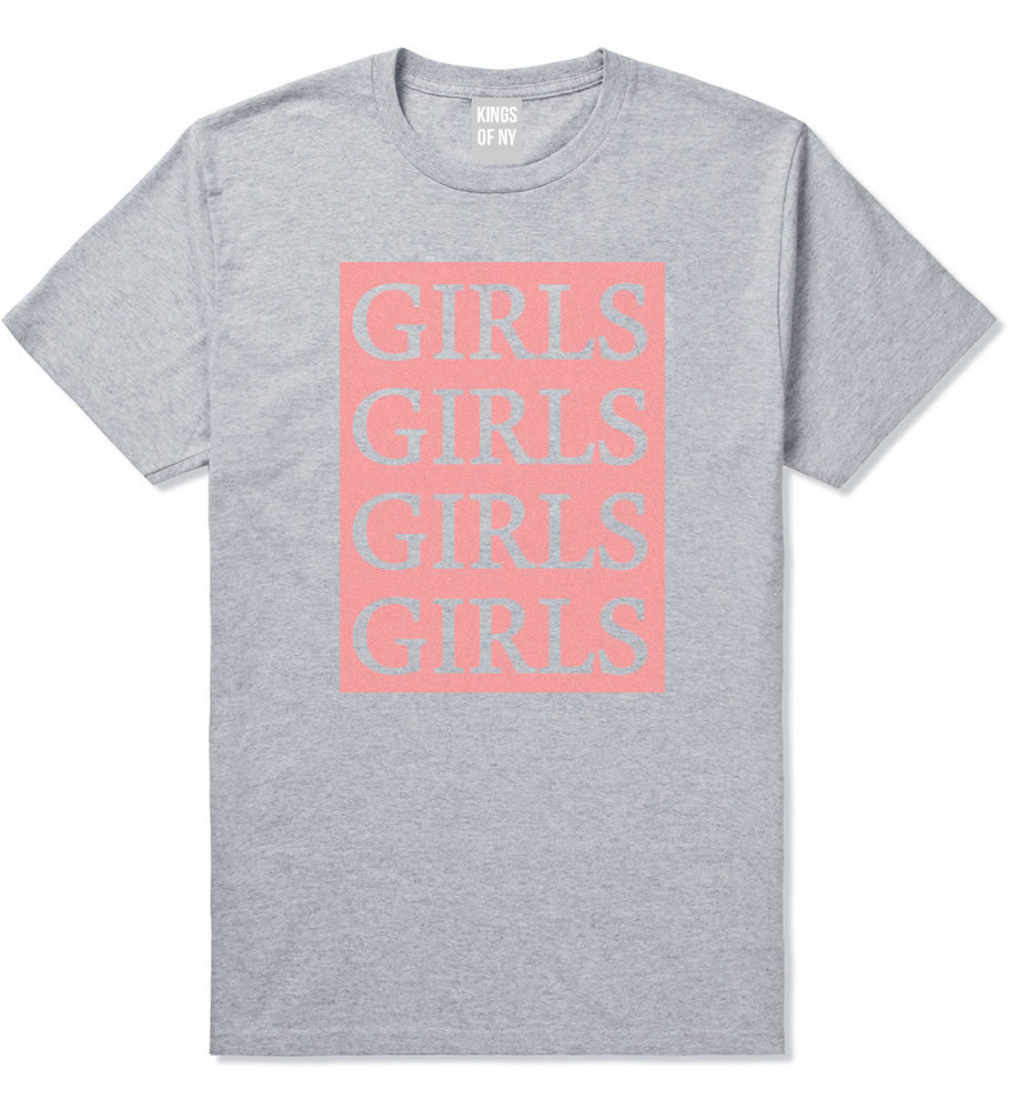 Girls Girls Girls Boys Kids T-Shirt in Grey by Kings Of NY