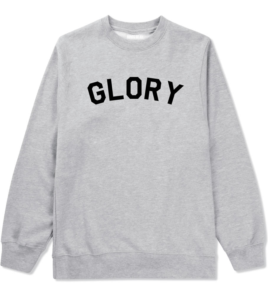 GLORY New York Champs Jersey Crewneck Sweatshirt in Grey