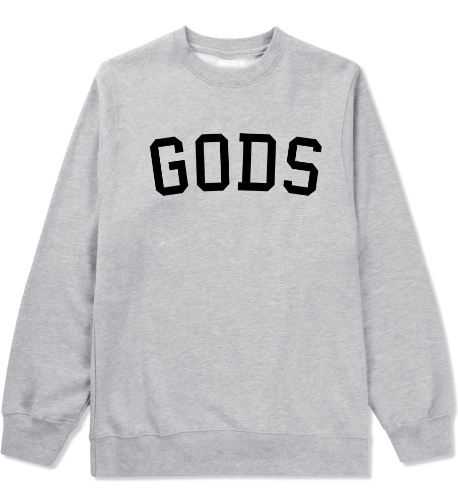 Kings Of NY Gods Crewneck Sweatshirt in Grey
