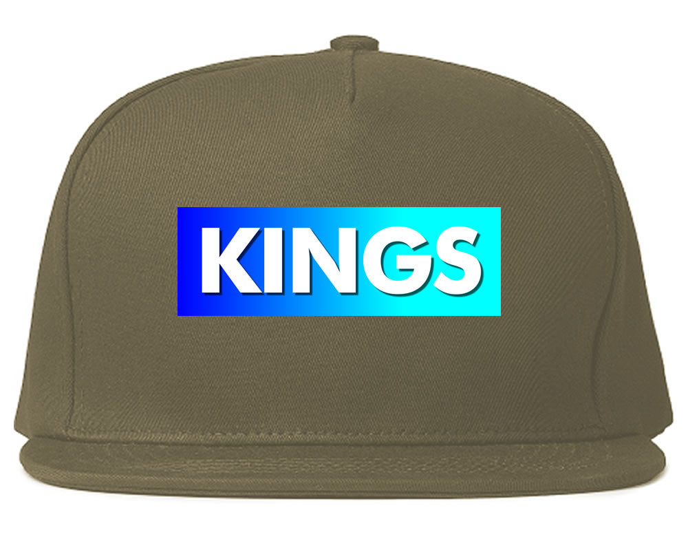 Kings Blue Gradient Snapback Hat in Grey by Kings Of NY