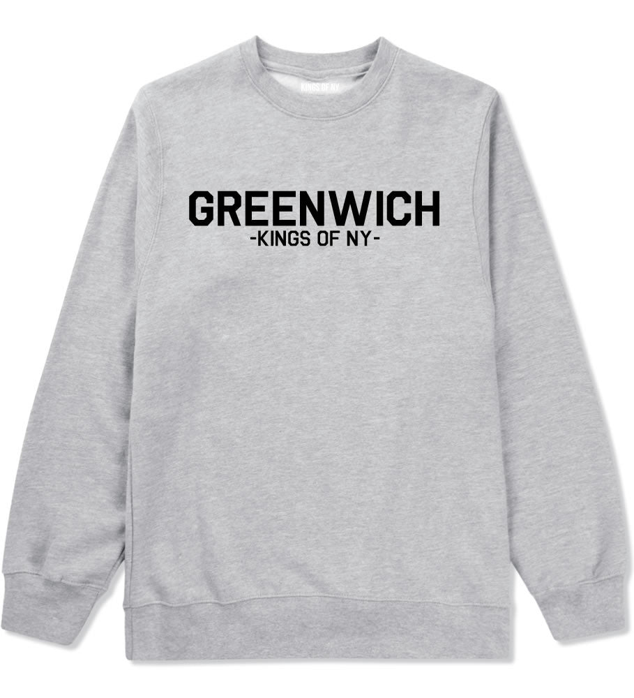 Greenwich Soho NYC Crewneck Sweatshirt in Grey
