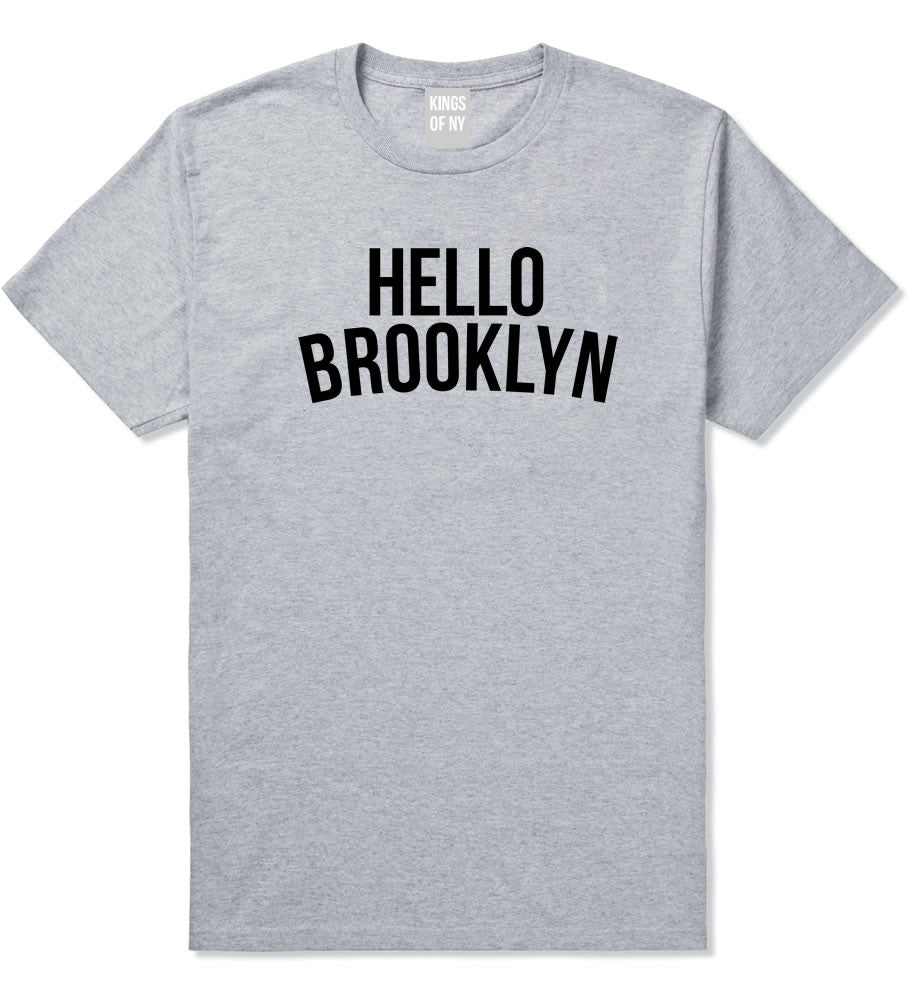 Hello Brooklyn Boys Kids T-Shirt in Grey By Kings Of NY