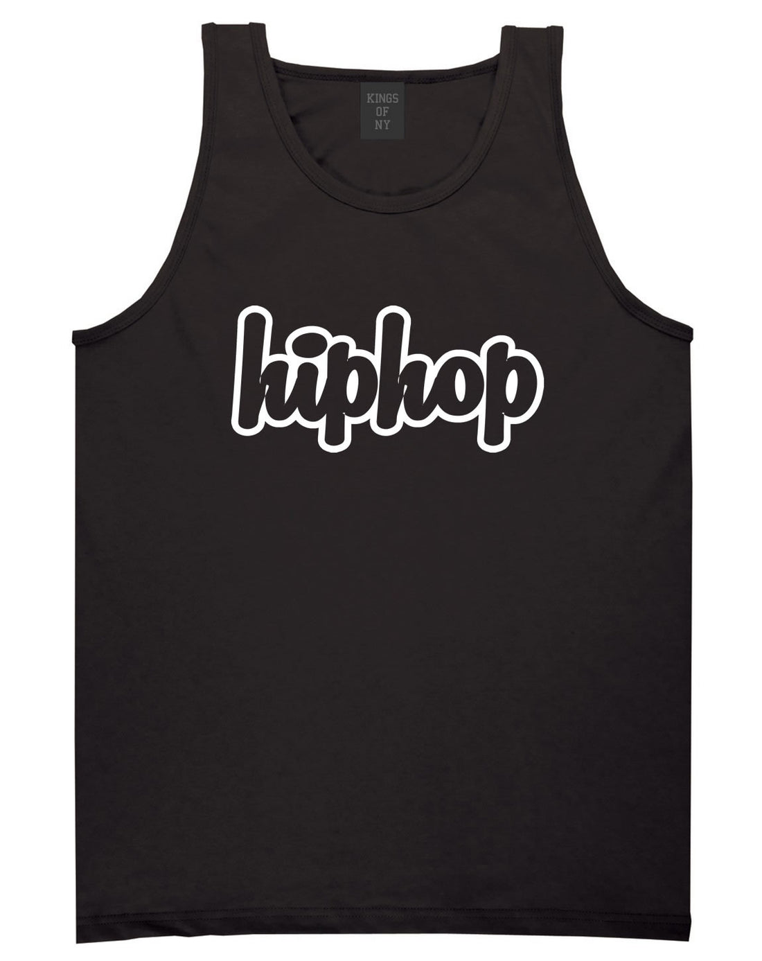 Hiphop Outline Old School Tank Top in Black By Kings Of NY