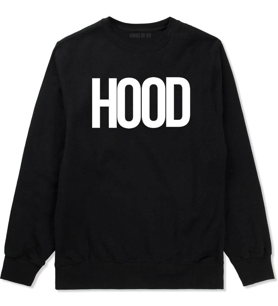 Hood Trap Style Compton New York Air Boys Kids Crewneck Sweatshirt In Black by Kings Of NY
