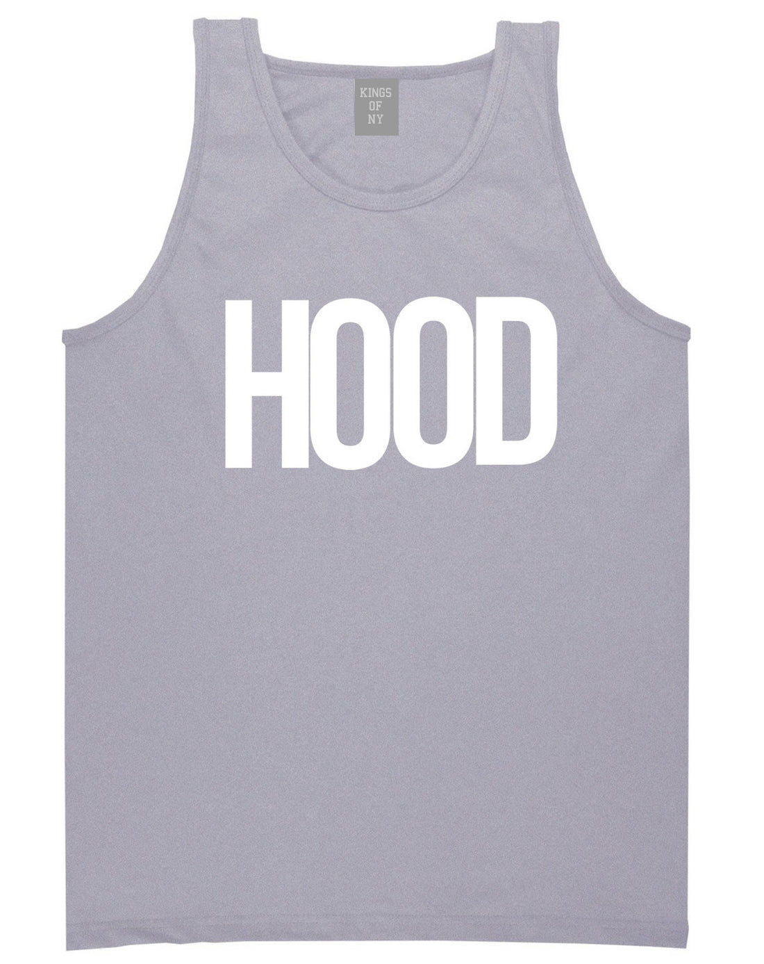 Hood Trap Style Compton New York Air Tank Top In Grey by Kings Of NY