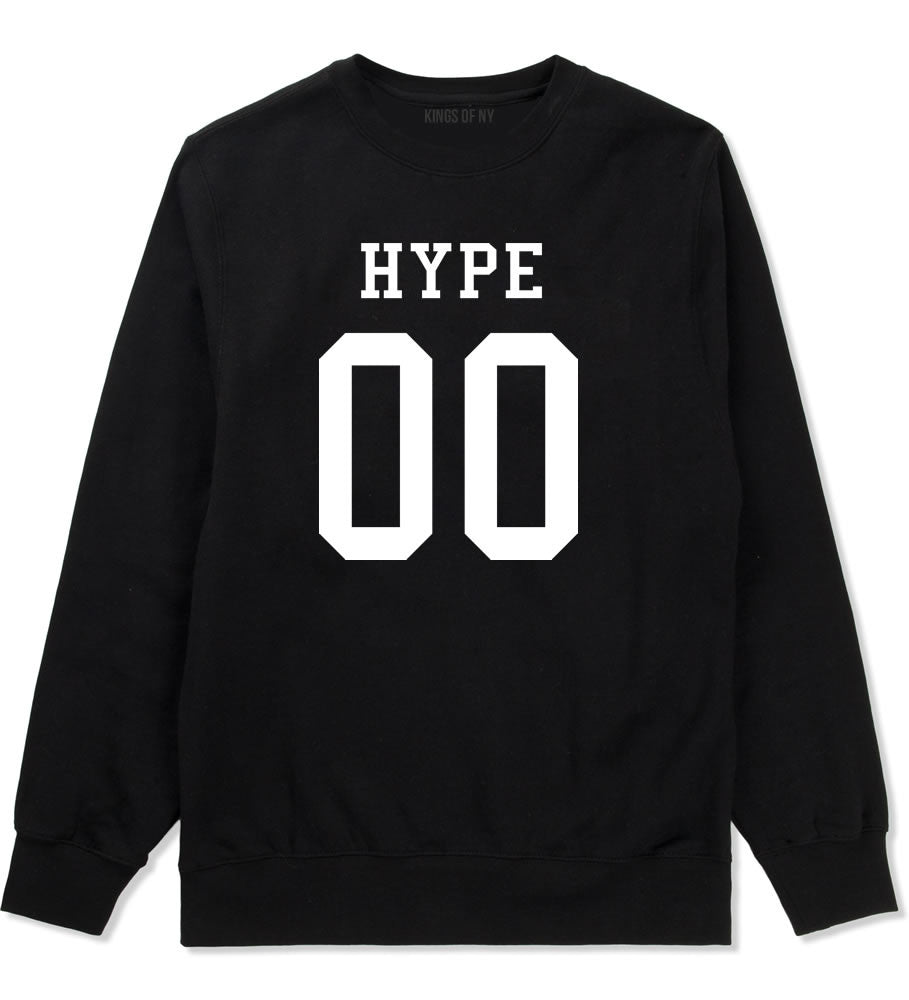 Hype Team Jersey Crewneck Sweatshirt in Black By Kings Of NY
