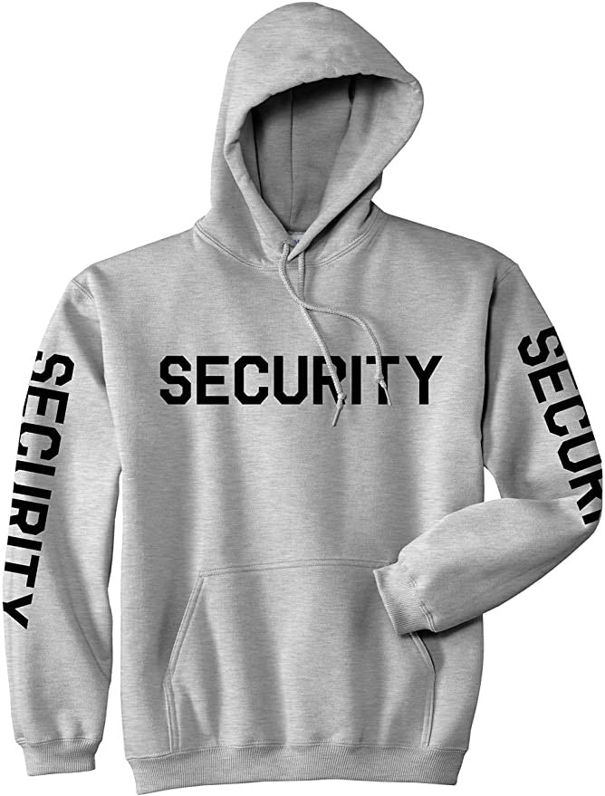 Grey Security Pullover Hoodie Sweatshirt