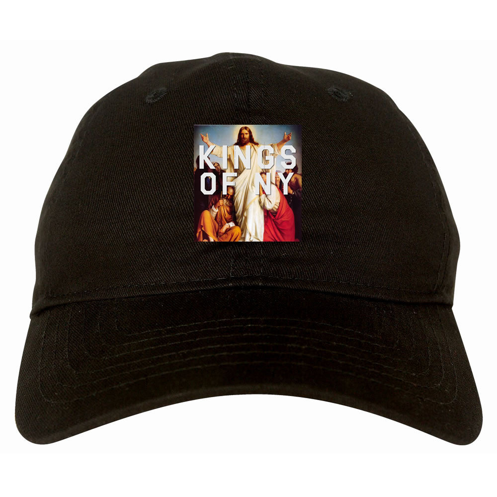 Jesus Worship and Praise of Power Dad Hat in Black By Kings Of NY
