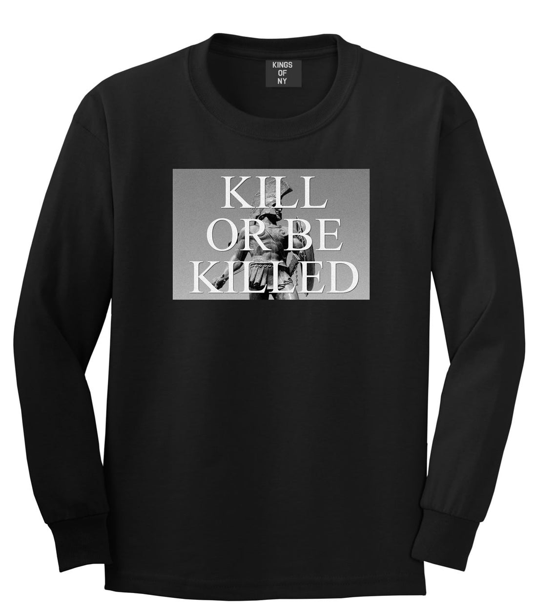 Kill Or Be Killed Boys Kids Long Sleeve T-Shirt in Black by Kings Of NY