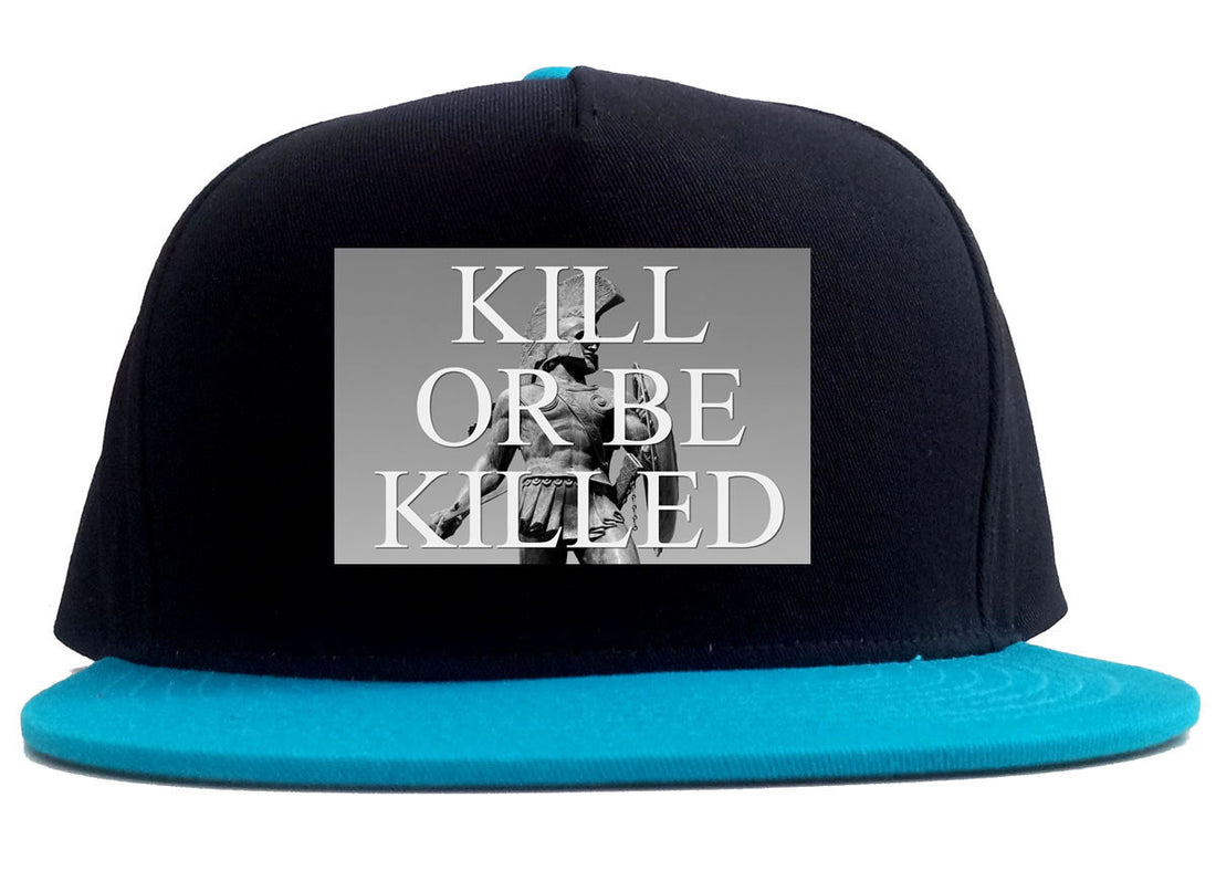Kill Or Be Killed 2 Tone Snapback Hat in Black and Blue by Kings Of NY