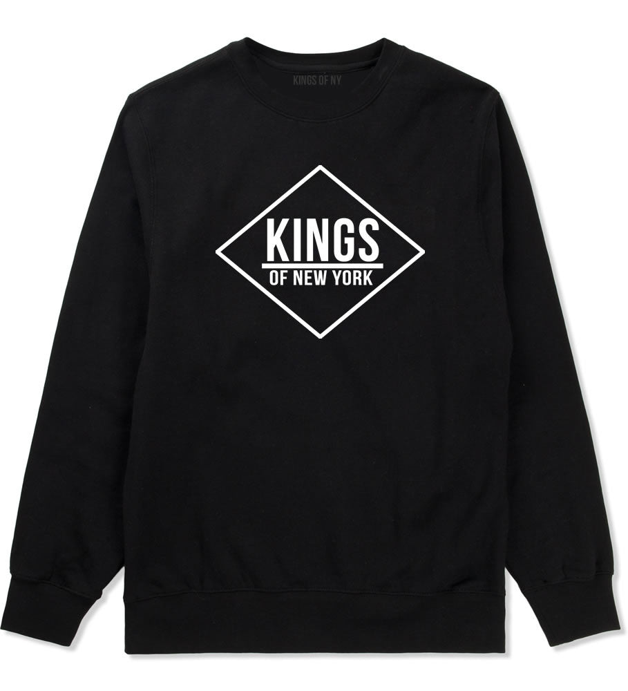 Kings Of NY New York Diamond Logo Crewneck Sweatshirt in Black