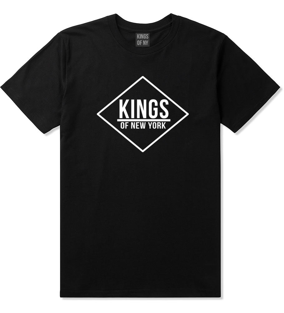 Kings Of NY New York Diamond Logo T-Shirt in Black