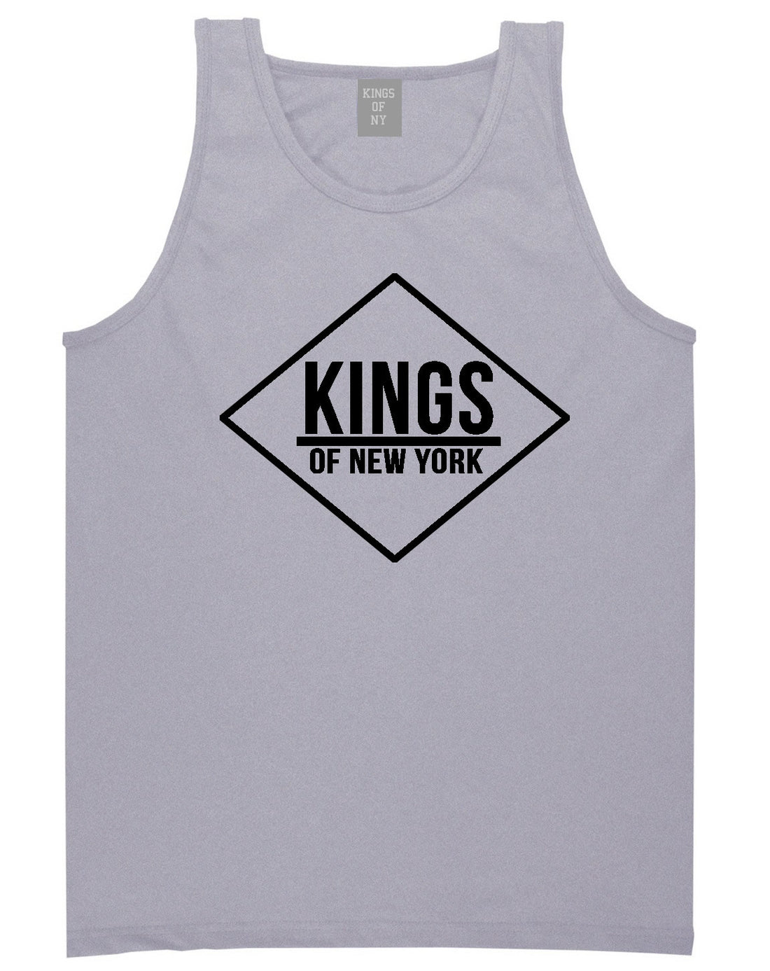 Kings Of NY New York Diamond Logo Tank Top in Grey