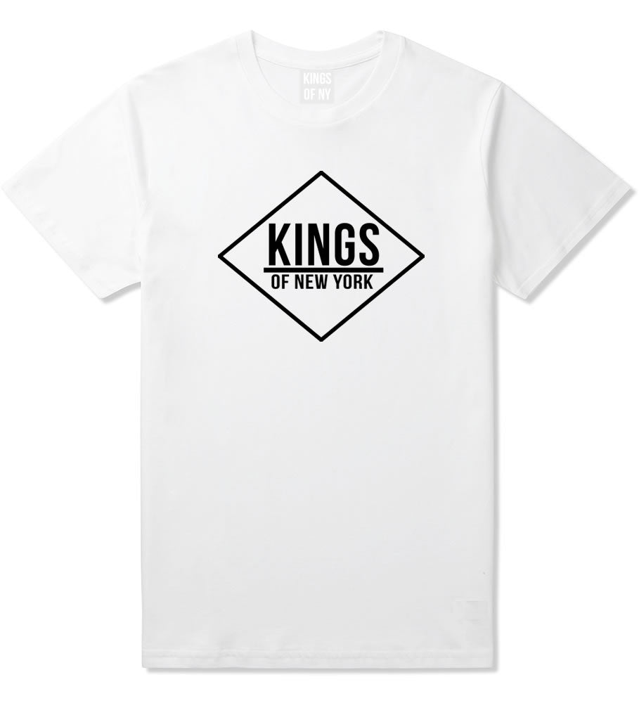 Kings Of NY New York Diamond Logo T-Shirt in White