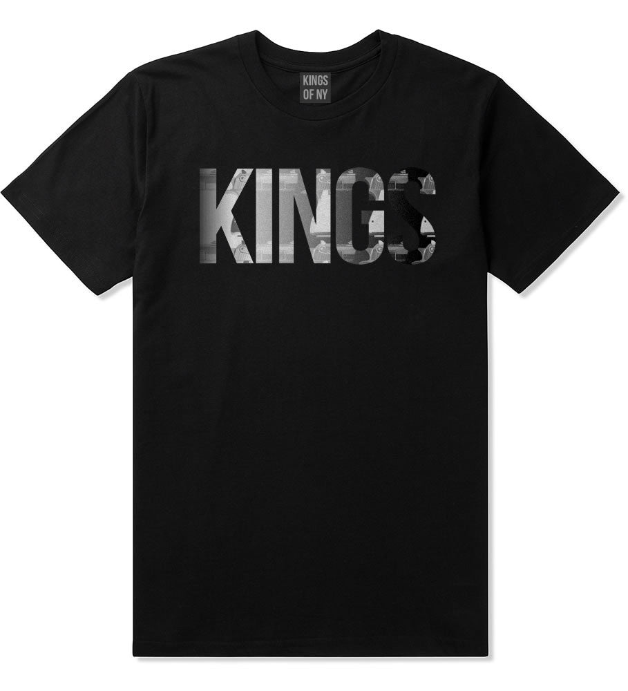 KINGS Gun Pattern Print T-Shirt in Black by Kings Of NY