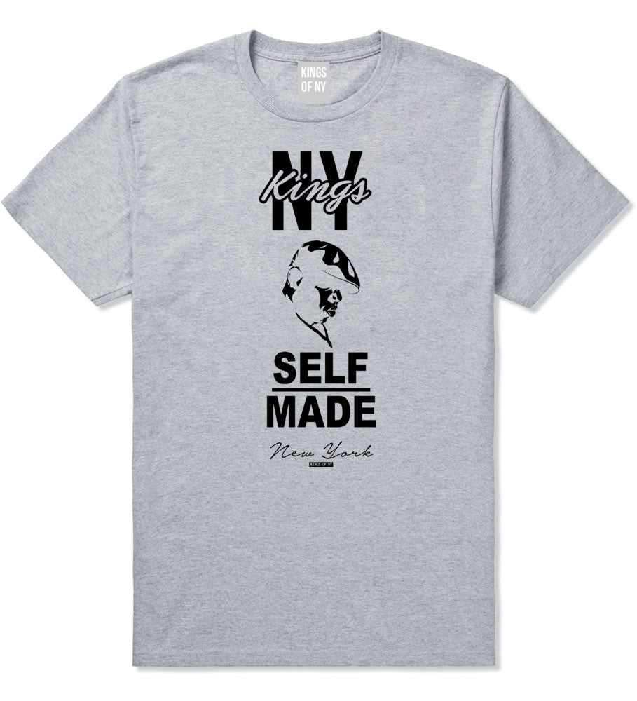 NY Kings Self Made Biggie T-Shirt in Grey By Kings Of NY