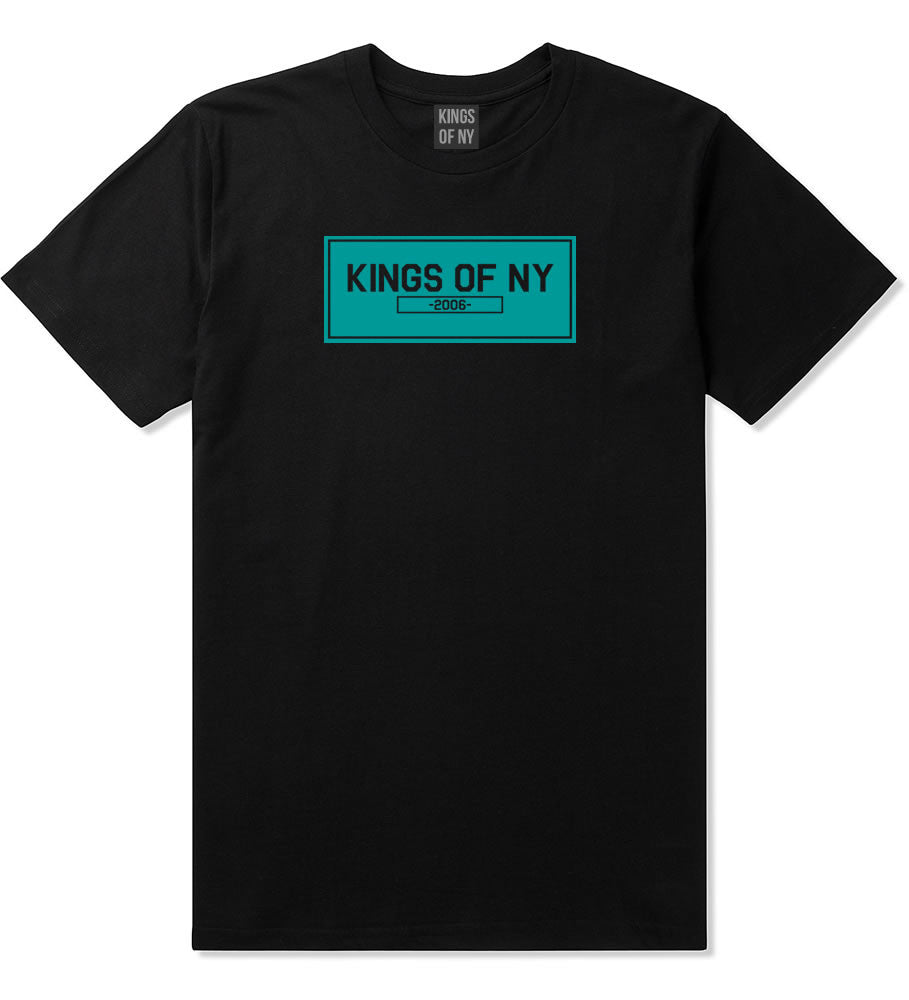 FALL15 Blue Logo Boys Kids T-Shirt in Black by Kings Of NY
