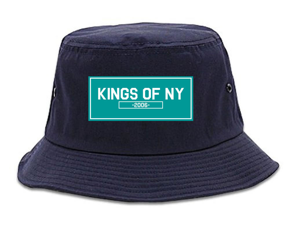 FALL15 Blue Logo Bucket Hat in Blue by Kings Of NY