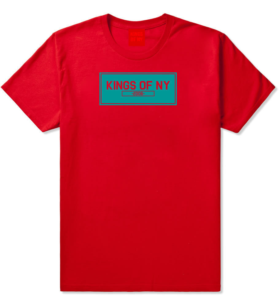 FALL15 Blue Logo Boys Kids T-Shirt in Red by Kings Of NY