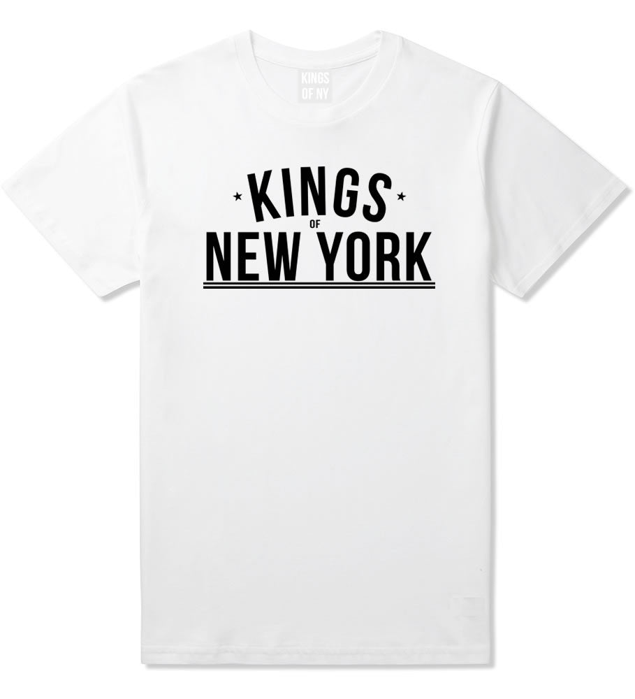 Kings Of NY Branded Logo New York Streetwear T-Shirt in White