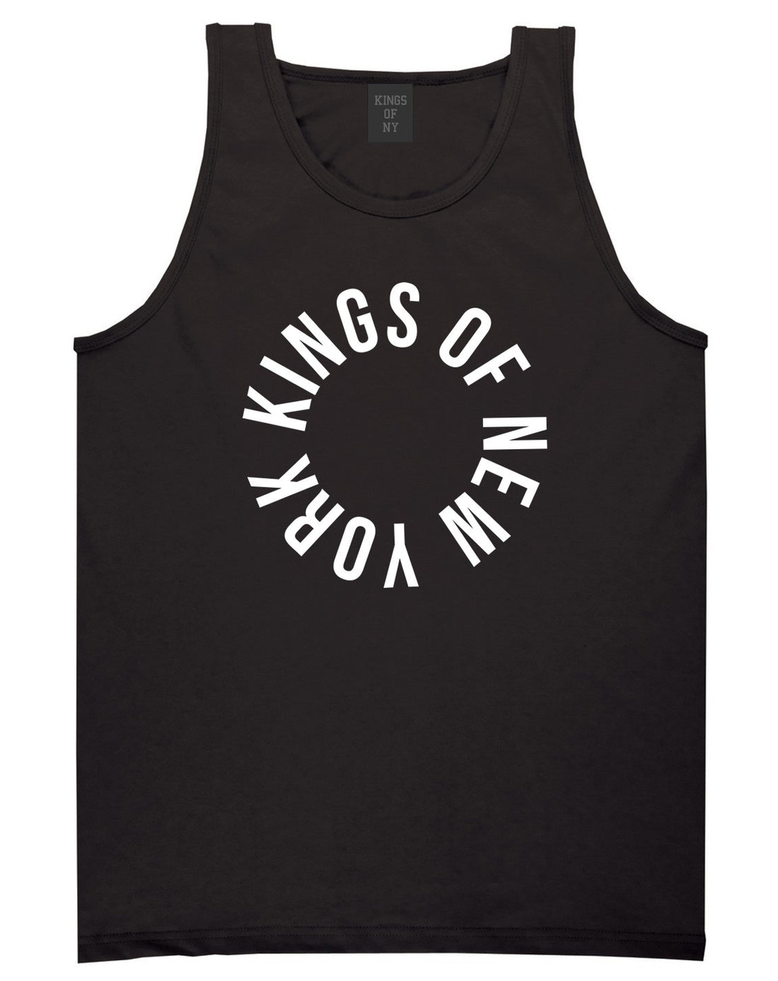 Kings Of NY Circle Logo New York Round About Tank Top in Black