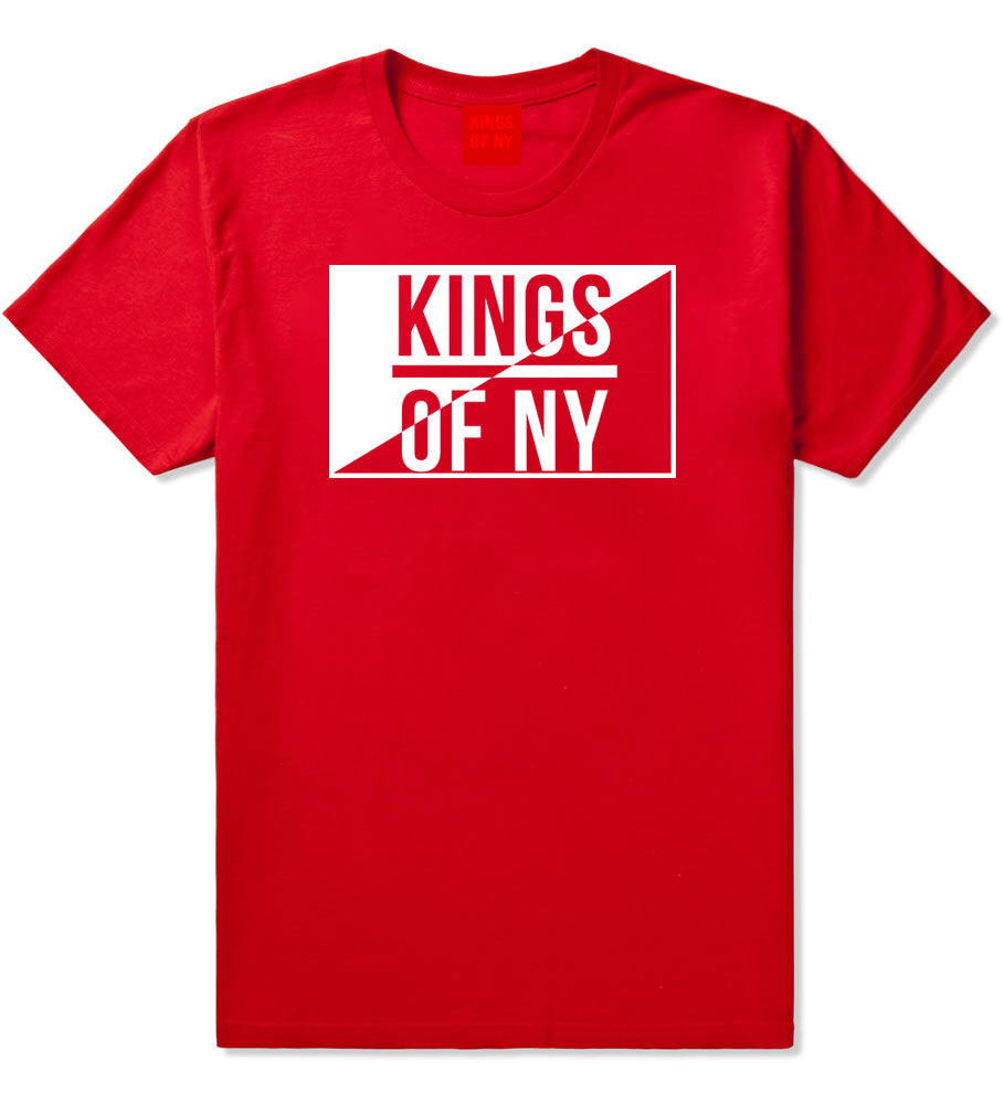 Kings Of NY Half Logo T-Shirt in Red