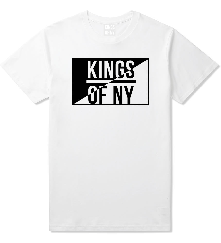 Kings Of NY Half Logo T-Shirt in White
