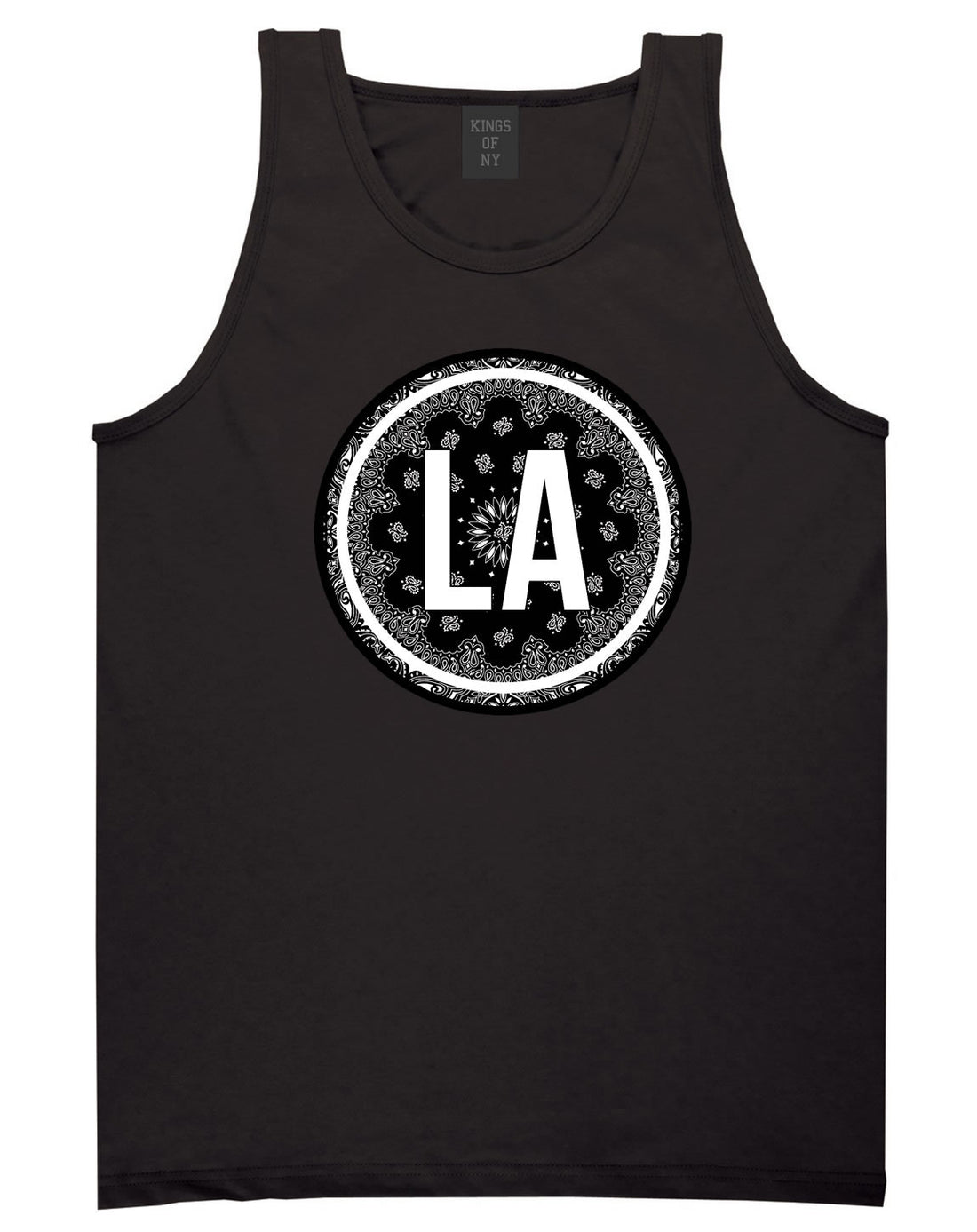 Kings Of NY La Los Angeles Cali California Bandana Tank Top in Black