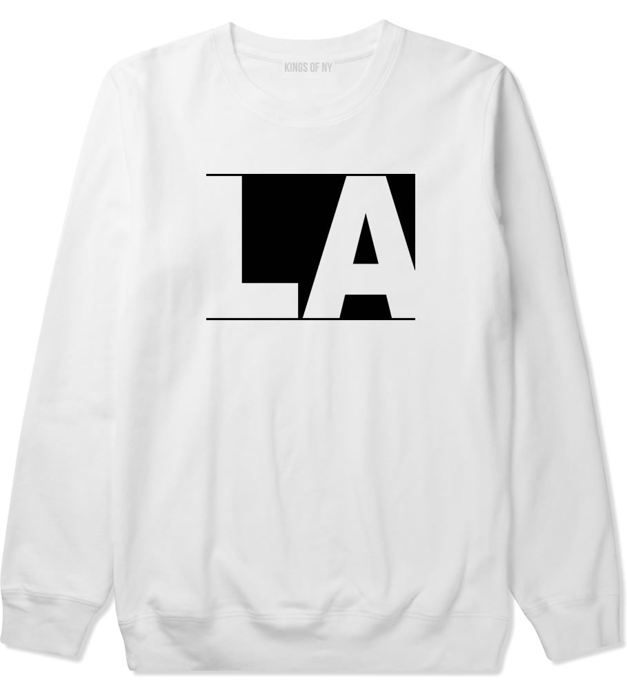 LA Block Los Angeles Cali Crewneck Sweatshirt in White