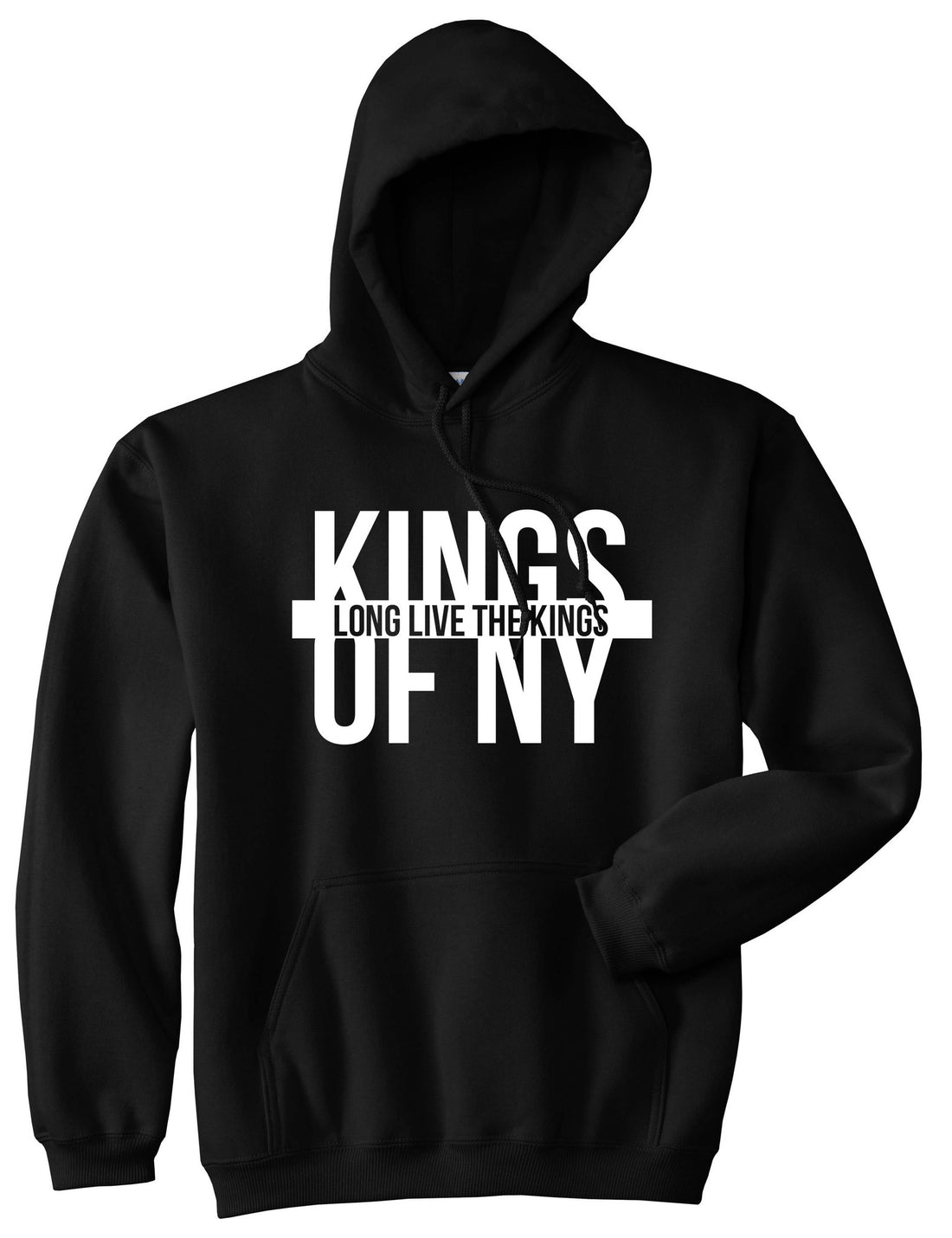 Long Live the Kings Pullover Hoodie Hoody in Black by Kings Of NY
