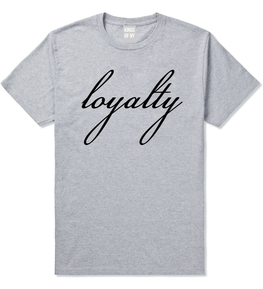 Loyalty Respect Aint New York Hoes Boys Kids T-Shirt In Grey by Kings Of NY