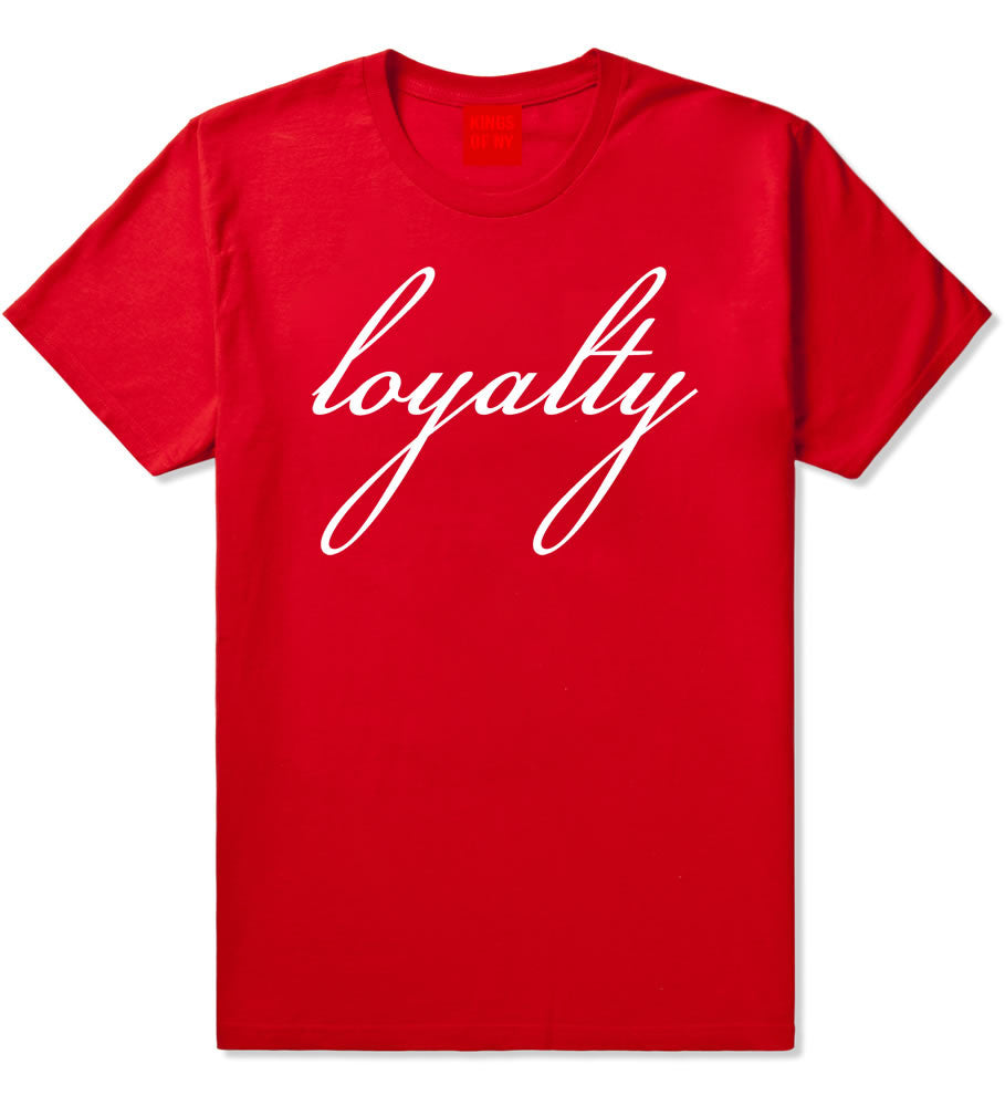 Loyalty Respect Aint New York Hoes Boys Kids T-Shirt In Red by Kings Of NY