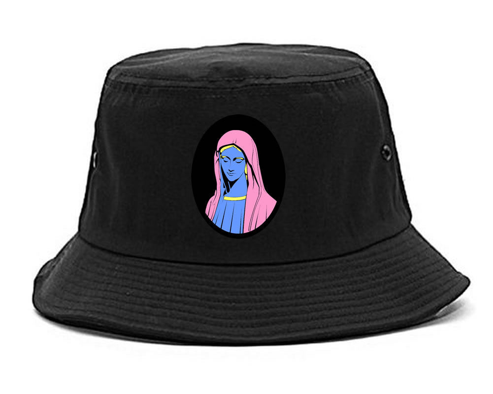 Mary Mother Of Jesus Pink Bucket Hat Cap