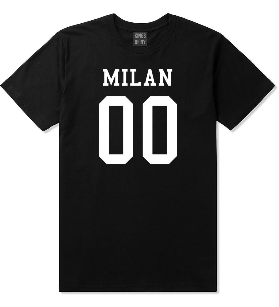 Milan Team 00 Jersey T-Shirt in Black By Kings Of NY