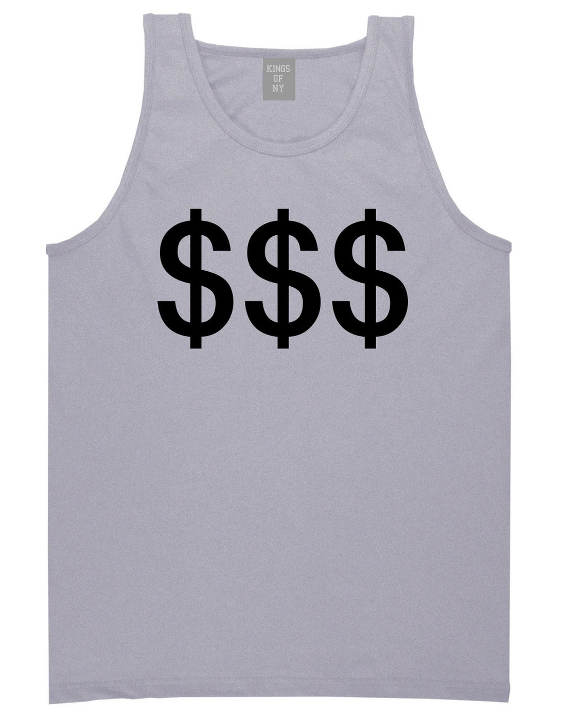 Kings Of NY Money Signs Tank Top in Grey