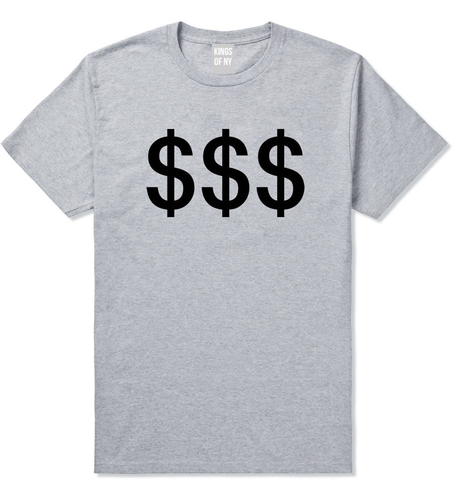 Kings Of NY Money Signs T-Shirt in Grey